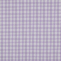 אריג כותנה דפוס משבצות לילך לבן