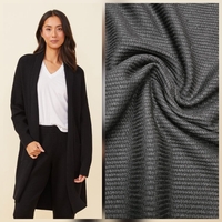 סריג וופל צבע שחור דגם אנסטסיה