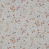 אריג כותנה נופים דפוס פרחים דיגיטלי