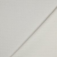 אריג פיקה וופל אורגני צבע לבן