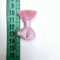 חבילה 5 יחידות פפיון קטיפה ורוד פודרה