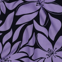 אריג ויסקוזה דפוס בסטייל טרופי רך גווני לילך נייבי