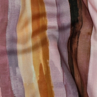 אריג ויסקוזה דפוס פסים אסימטרים בגווני סגול