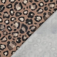 אריג קנבס דפוס מנומר דיגיטלי גווני כאמל