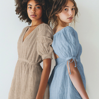 אריג דאבל טטרה דפוס פסים על רקע ירוק