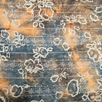 אריג שיפון דפוס בוהו גווני חום