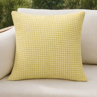 אריג כותנה משבצות פפיטה גווני צהוב לבן