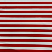 לייקרה פסים אדום לבן רוחב פס 1.5 סמ