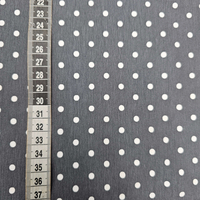 טריקו כותנה דפוס נקודות על רקע אפור בינוני