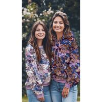 פרנץ טרי דפוס פרחים דיגיטלי על רקע אופוייט דגם רותם