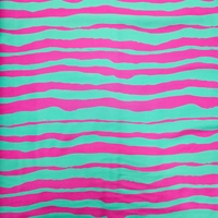 אריג ויסקוזה סטן דפוס פסים אסימטרים גווני מנטה ורוד