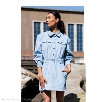 אריג קורדרוי לייקרה צבע כחול שמיים