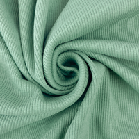 סריג ריב כותנה צבע מנטה