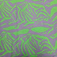 אריג ויסקוזה דפוס אבסטרקטי גווני לילך וירוק