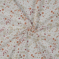 אריג כותנה נופים דפוס פרחים דיגיטלי