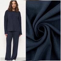 סריג ריב כותנה צבע נייבי