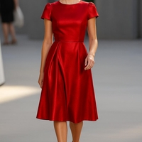 אריג כותנה סטן צבע בורדו