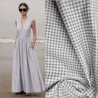 אריג כותנה פפיטה אפור לבן