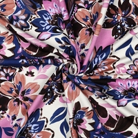 פרנץ טרי דפוס פרחים דיגיטלי על רקע אופוייט דגם רותם