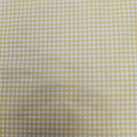 אריג כותנה משבצות פפיטה גווני צהוב לבן