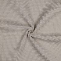 אריג פיקה וופל אורגני צבע בז