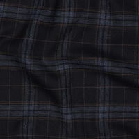 אריג משבצות סקוטי רקע כחול כהה בשילוב כחול גינס