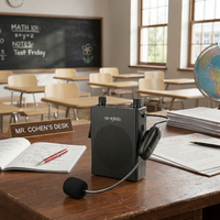 רמקול מדונה אלחוטי מקצועי W-king KS16 25W - חגורת הגברה מומלצת למורים ומרצים