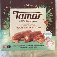 חטיף תמרים טבעיבמילוי חמאת שקדים