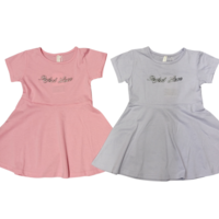 שמלה קיץ מדוגמת 2-10 בנות (סגול/ורוד/כחול/ורוד בהיר)
