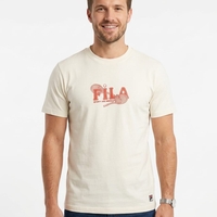 חולצה טריקו FILA מדוגמת S-XXL גבר (שחור/שמנת/כחול/מנטה)