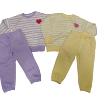 חליפה פוטר מדוגמת 12-24M תינוקות בנות (סגול/צהוב/כתום/ורוד)