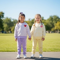 חליפה פוטר מדוגמת 2-8 בנות (צהוב/ורוד/כתום/סגול)