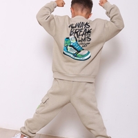 חליפה פוטר מדוגמת 2-8 בנים (אופוויט/כחול/שחור/אפור)