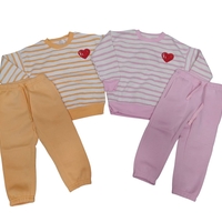 חליפה פוטר מדוגמת 2-8 בנות (צהוב/ורוד/כתום/סגול)