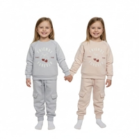 חליפה פוטר מדוגמת 2-8 בנות (סגול/אפרסק/ורוד/מנטה)