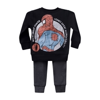 חליפה פוטר DELTA בנים (2-8) ספיידרמן מארוול שחור