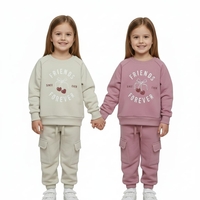 חליפה פוטר מדוגמת 2-8 בנות (סגול/אפרסק/ורוד/מנטה)