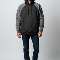 קפוצ'ון פוטר קנגרו S-XXL גבר (כחול/שחור)