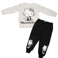 חליפה פוטר GOLF בנות 4-10 קיטי אפור בהיר