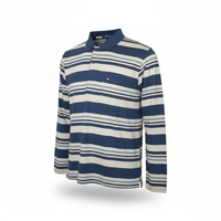 חולצה פולו שרוול ארוך פסים M-XXL גבר