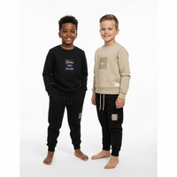 חליפה פוטר מדוגמת UMBRO בנים 2-8 (שחור/אופוויט)