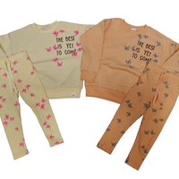 חליפה פוטר מדוגמת 2-8 בנות (צהוב/ורוד/כתום/אופוויט)