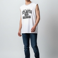 חולצה ללא שרוול 100% כותנה M-XXL גבר (לבן)