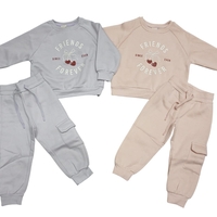 חליפה פוטר מדוגמת 2-8 בנות (סגול/אפרסק/ורוד/מנטה)