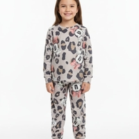 פיג'מה קטיפה DELTA מיני מאוס מנומר שמנת 2-10 בנות