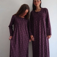 כותנת מעבר LAMBADA מקסי M-XXL נשים (סגול/אופוויט/ורוד)