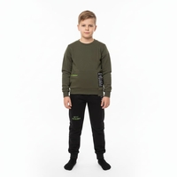 חליפה פוטר מדוגמת BK בנים 10-18 (שחור/כחול/ירוק)