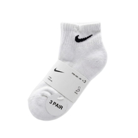 מארז 3 זוגות גרבי רבע NIKE ילדים (23-35) לבן
