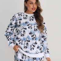 פיג'מה פוטר DELTA נשים XS-XL מיני מאוס תכלת