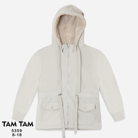 קפוצ'ון פרנץ' טרי S-XXL נשים (אופוויט/שחור/אפור)